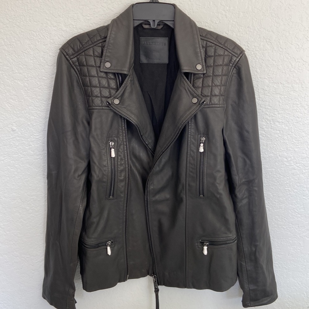All Saints Leather Jacket (Medium)